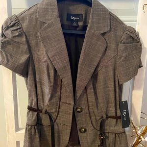 IZ Byer Brown suit jacket